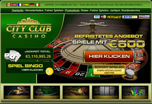 City Club Casino 400€ Bonus